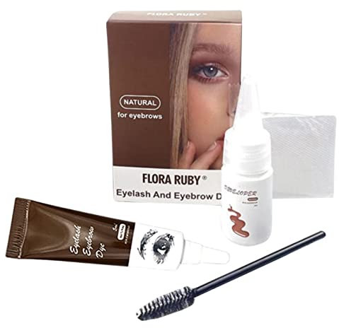 Kit per la colorazione delle sopracciglia, colore marrone scuro