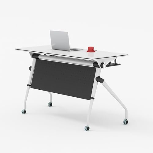 Klappbarer Konferenztisch, Klappbarer Schreibtisch Auf Rollen, Modularer Großer Seminartisch, Besprechungstisch, Konferenzraumtisch, Klappbarer Mobiler Schulungstisch Für Büro Zuhause Klassenzimmer(16