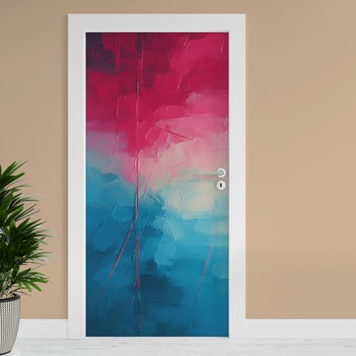 Finest Folia Türfolie 90x200 cm Türtapete Türposter Folie für Tür Wohnzimmer Kinderzimmer Küche Türaufkleber Bad Aufkleber selbstklebend (TF02-34 Abstrakt 3)