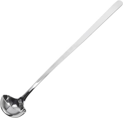 HOLIDYOYO Cuillère à Assaisonnement Longue Manche Acier Inoxydable Cuillère à Huile Et Sauce Pour Récupérer Épices Et Poudres