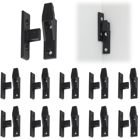 AHRLIC 10 Pack Keku Push-in Plinth Fasteners Clips for Furniture Panels – ABS Quick Fit Board Connector for Kitchen Cabinets, Wardrobes, Beds & Tables | Concealed Panel Fixings, Easy Installation