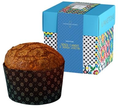 Cannavacciuolo | Panettone Senza Canditi e Senza Uvetta, Impasto Agrumato con Pasta di Arancia, Limone e Mandarino Canditi, Glassa Croccante alle Mandorle, Edizione Natale 2025, 1 Kg