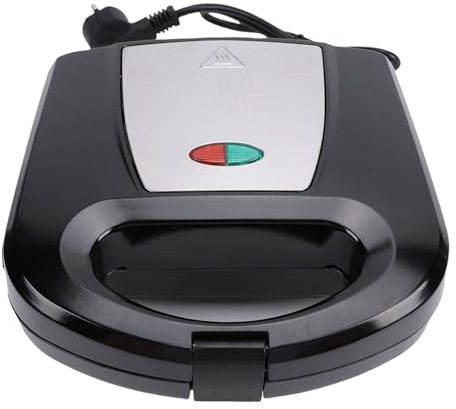 Smandy Macchina per Waffle, Piastra per Waffle Elettrica Antiaderente in Acciaio Inossidabile per Colazioni Veloci in Dormitori e Appartamenti
