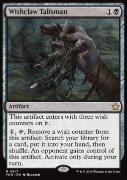 Wishclaw Talisman SFDN-617 Rare Englisch Boosterfrisch - Magic: The Gathering Foundations: Starter Collection - mit ReCollectibles-Versandschutz - für Magic/MTG
