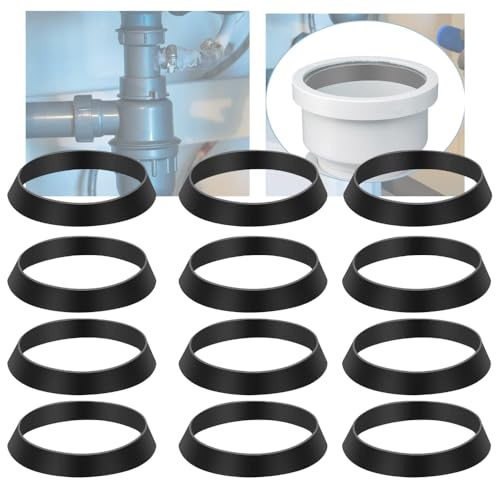 40mm Plumbing Rubber Washers for Waste Pipe & Trap Connections – Leak Proof Replacement Seal Rings for Sink, Basin & Bottle Trap – Durable Flexible Gasket by 315 Supplies (12)