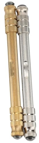2 piezas de torno de pinza para taladro manual, taladro manual de relojero de doble cabeza y alta resistencia con cuatro mandriles intercambiables para la reparación precisa de