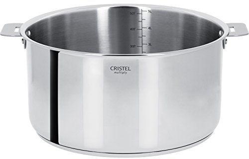 Cristel - C14QMP- Casserole inox 14cm sans poignée amovible- Collection Casteline