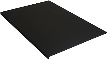 Luxentury Schreibtischunterlage Schreibunterlage Leder Kantenschutz: 88x59 cm Echtleder abgewinkelt Auflage schwarz rutschfest für Büro, USO880590