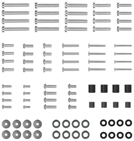 Mount-It! Universal TV Mounting Hardware Kit - VESA Wall Mount Screws, Washers & Spacers (M4, M5, M6, M8) for TVs and Monitors - Fits 19 to 85 Screens, Compatible with Major TV Brands