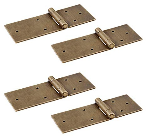 Tiazza 4 Stücke Antike Reine Messing Scharniere Möbel Schublade Türscharniere Hardware