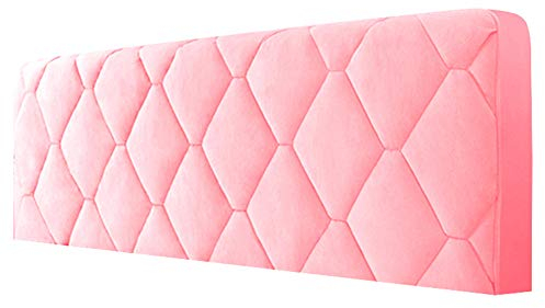 WSGJHB Staubdichte Dehnbare Bett Kopfteil Bezug Husse Abdeckung Schutzhülle, Farbwahl, Universelle Größe Verdicken Baumwolle Husse Kopfteilbezug 190cm Rosa