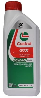 Huiles moteur 10w40 voiture essence diesel lubrifiant Castrol GTX ultraclean 10w40 A3/B4 avec sac polyvalent 4x1lt