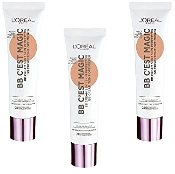 L'Oréal Paris BB Creme C'est Magic teint optimierrer 05 Mittel bis Dunkel, 3er Pack (3 x 30ml)