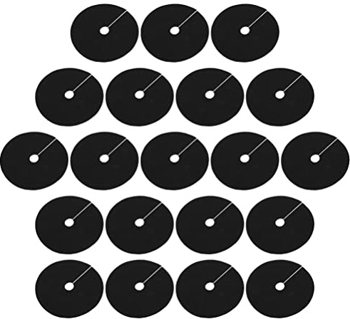 Angoily -langlebige 40 Stück Pflanzenabdeckungen Pflanzenschutzmittel Kontrolle Baum Gartenarbeit Kontrolle Vliesstoff Mulchringe Luftdurchlässigkeit