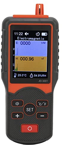 JD‑3001 Contatore Geiger Portatile, Rilevatore di Radiazioni Nucleari Multifunzionale, Tester per Misuratori Radioattivi Ad Alta Precisione con Display A LED (Batteria Al Litio 2600 Mah)