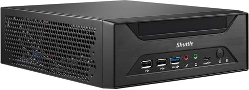 Shuttle Intel XPC Slim XH610 Barebone System - Mini PC - Socket LGA-1700-1 x Processor Support, Black