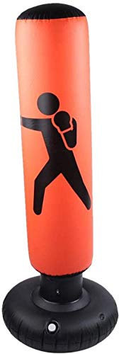 Aufblasbarer Standboxsack, 65,6 cm Säulen-Boxsack, Stressabbau, Boxziel, Orange