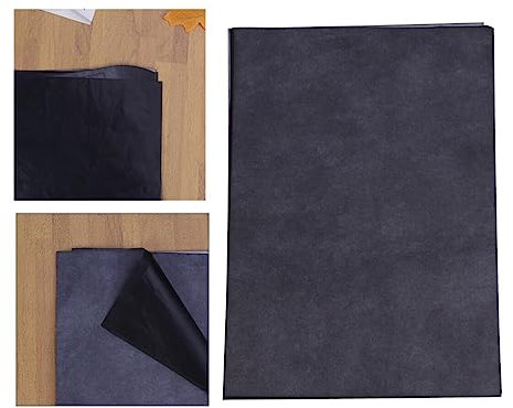 MAGICLULU 100stücke Transferpapier Kohlepapier Transparentpapier Graphit-kohlepapier Malpapier Mit Kohlenstoffbeschichtung Schwarz Für Kunst Handwerk Designübertragung Papier Holz Keramik