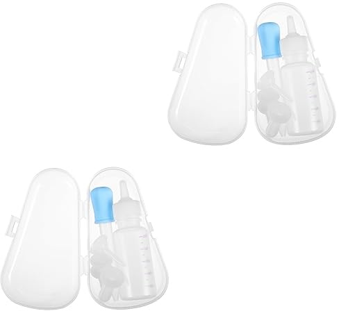 POPETPOP 2sets Pet Feeding Bottle and Dropper Pacifier for Kittens Puppies Medicine Dispenser Safe Dog Cat Feeders Breeding Kit
