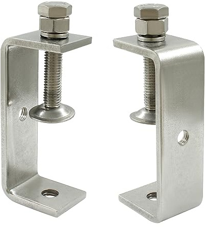 BokWin Lot de 2 colliers de serrage robustes en acier inoxydable 85 mm avec larges ouvertures de mâchoire pour l'amélioration de la maison et le travail du bois