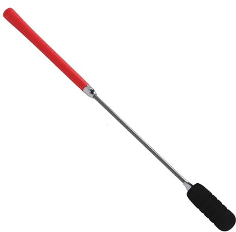 Dilwe Swing Training Stick, Verstellbarer, Verbesserter Skills Swing Stick mit Soundeffekt, Krafttraining für den Innenbereich (Rot
