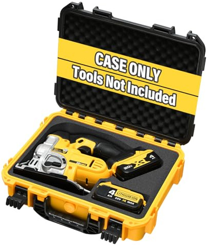 Dewalt Jigsaw Case - Waterproof Hard Tool Box for 20V Jig Saw DCS334B/DCS331B, Combo Kit Bag (Case Only)