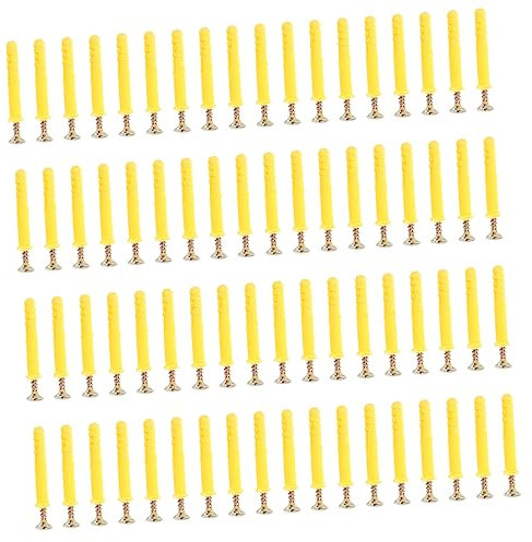 Hohopeti 100sätze Expansion Anchor Gelbe Wanddübel Für Trockenbau Und Gipskarton Hochbelastbare Hohlraumdübel Mit Innengewinde Einfache Installation Und Zuverlässige Befestigung