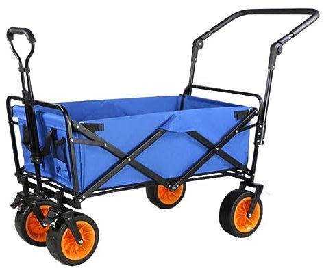 Trolley Cart Outdoor Klappbarer Mehrzweckwagen Garten Faltbarer Wagen Wagen Mit Bremse Und Einstellgriff Campingwagen Gartenwagen
