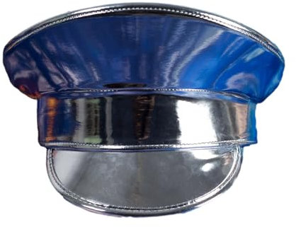 WASTEBIN Trendy Silber Farbe Baskenmütze Männer Frauen Weihnachten Halloween Sunproof Militär Für Party Fotografie