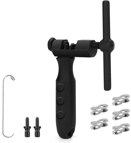 TBoonor Kettennieter Fahrrad，5 Paar Fahrradketten Nieten Fahrradkette Reparatur Set für 5 bis 12-Fach und Singlespeed Ketten，Entfernen und Anbringen Fahrrad Ketten für Mountainbike, Citybike
