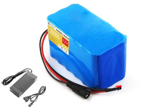 HJGHY 12V 20Ah Polymer Lithium Battery Pack 12V Rechargeable Lithium Li-Ion Battery Powerful Portable Battery for Xenon Lamp Motor Mobile Backup Battery,Andrson,12V 20Ah