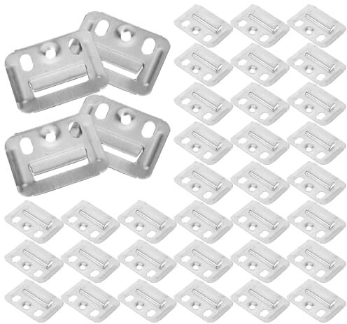Angoily 100stücke Schnalle Für Wandpaneele Aus Verdicktem Edelstahl Installieren Verwenden Mit Glatten Und Ungefährdeten Kanten Als Befestigungsstück Für Möbel Und
