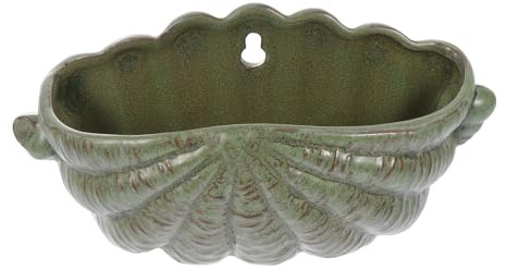 Abaodam 1 x Vintage-Keramik-Blumentopf zum Aufhängen, zur Verwendung für Veilchen, Petunien, Farne, dekorativer Behälter für Balkon, Hof, Terrasse