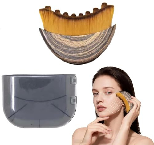 Lymphatic Drainage Face Brush, Clean Dry Brushing & Jawline Sculpting, Ergonomic Design Reduces Puffiness & Fatigue, Precise Facial Skin Care Tool