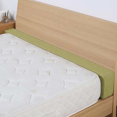 Minnesskum, sängförlängare, madrassfyllning för långa sängar, förlängningsdyna (17 x 17 x 150 cm grön) – perfekt för extra komfort och stöd