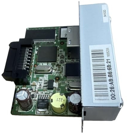 Modulo scheda di rete Ethernet UB-E02 per stampanti termiche - 10/100Mbps RJ45, Plug-and-Play per TM-T88IV/T88II, Star TSP e J7000/J7100