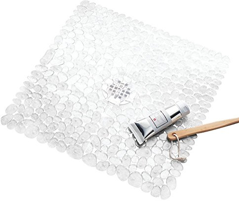 InterDesign 80210EU Tappetino Doccia, Vinile, Trasparente, 55.9 x 55.9 cm