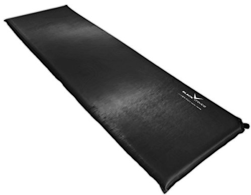 Black Crevice Självuppblåsbar luftmadrass, svart, 10 cm