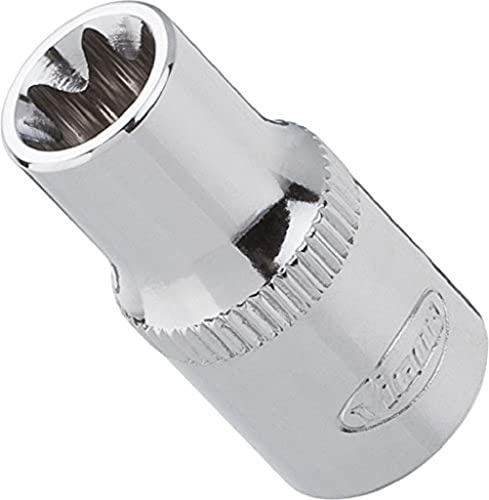 Vigor Innenvierkant Antrieb und Steckschlüssel-Einsatz E 11, für Außen TORX Profil, 6,3 mm (1/4 Zoll), 24,8 mm, 1 Stück, V2723