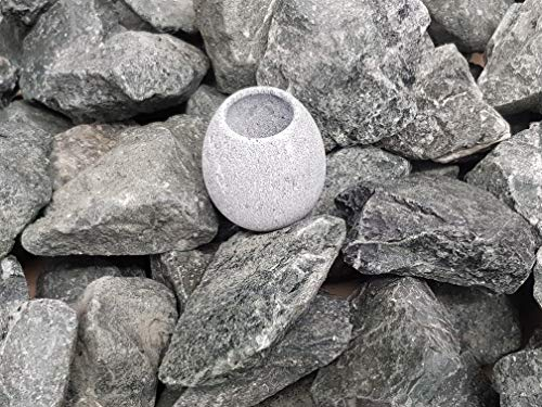 Doubleyou Geovlies & Baustoffe Sauna Stones Premium 5 kg 80-120 mm Diabas Large For All Sauna Ovens, Heat Resistant & Heat Retaining, Hand-Selected & High Quality, German Infusion Stones