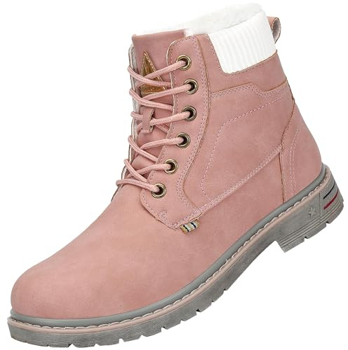 Mishansha Hiver Chaussures Chaudes Bottes de Neige Fourrure Rose 39 EU
