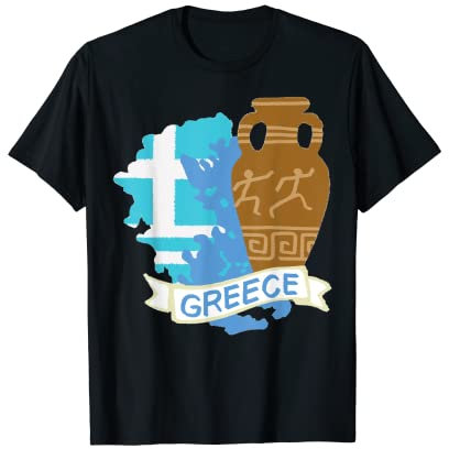 Drapeau de la Grèce Hellas Amphora T-Shirt