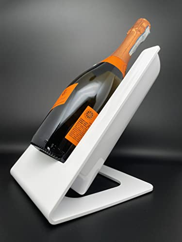 BARCRAFTERS Cool*Freddo Flaschenkühler Weinkühler mit Akku | Kühlelement | Design | Kunststoff weiß glänzend