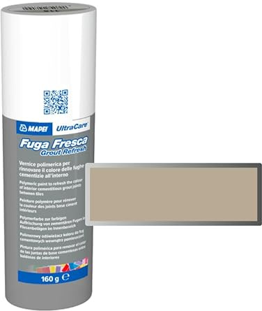 Mapei Ultracare FUGA FRESCA 133 Arena pintura polimérica para renovar el color de las juntas de cemento Botella de 160 g.