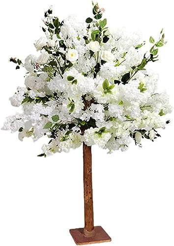 AdwOa Árboles Artificiales de Flor de durazno - Árbol de durazno Grande, Hojas realistas, réplica de Planta Artificial para Interior/Exterior/Fiesta/Restaurante/Centro Comercial 1,8 m Decoration