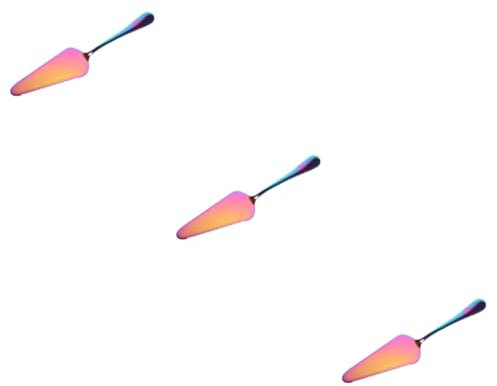 MAGICLULU 3stücke Kuchenschaufel Mit Gezackter Bunte Backwerkzeug Für Pizza Und Kuchen Ergonomisches Design Für Müheloses Servieren Und Schneiden Küche
