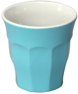 Lot de 10 verres empilables 'Asami Ware' 180 ml Ø 7,5 x 7,6 cm Bleu ciel mélamine