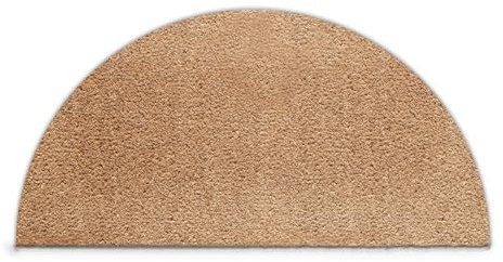 Hairyworm Semi Circle Coir Doormat (40cm x 80cm) Small, Entrance Front Door Mat, Coconut Core Fibre Heavy Duty Mat, Rug, Doorway Indoor Natural Coir Mat