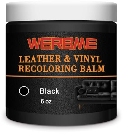Leder Reparatur Set & Farbauffrischer - 150ml universell einsetzbar für Ledersofas, Autositze, Schuhe | Repariert Kratzer auf Kleidung, Möbeln & Accessoires (Schwarz)
