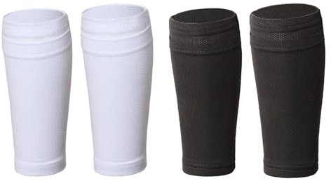 Katyjun 2Paar Schienbeinschonerhalter, Atmungsaktiv Schienbeinschoner Halter Herren, Schienbeinschoner Hocken